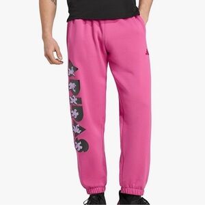 NWT Adidas Jeremy Scott Men's Pride Vibrant Pink Joggers